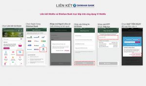 Các bước liên kết ví MoMo với ngân hàng Shinhan Bank